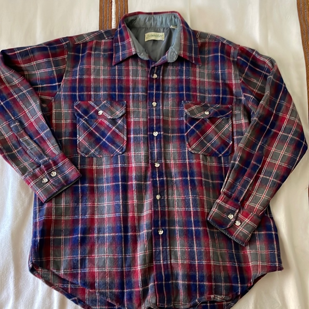 Vintage men’s St Johns Bay wool button down